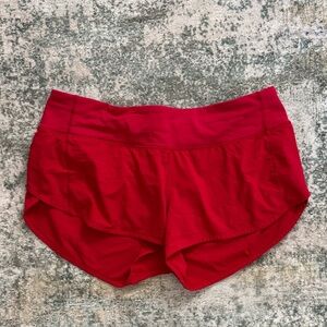 lululemon athletica Bold Red Athletic Shorts
